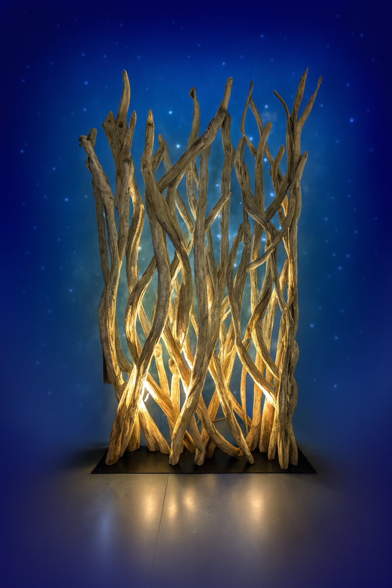 🌿 Natural Mangrove Wood Sculpture – Organic Elegance