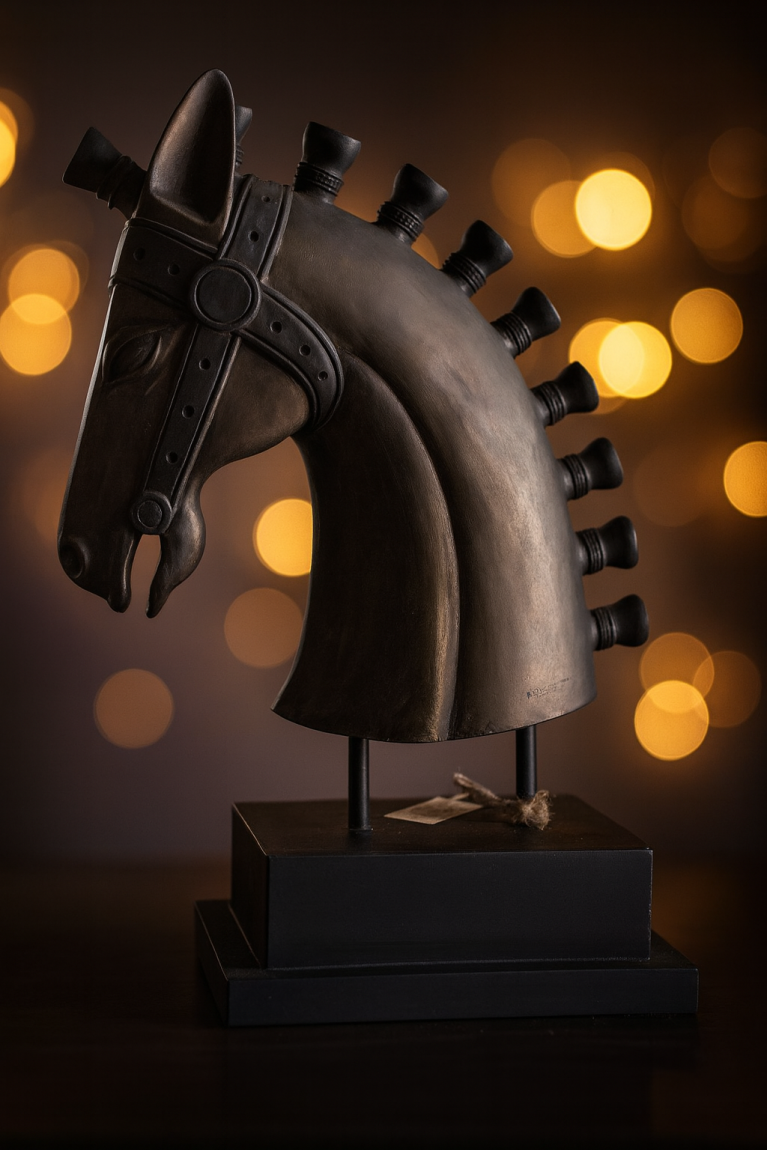Thai Royal Horse Head Sculpture