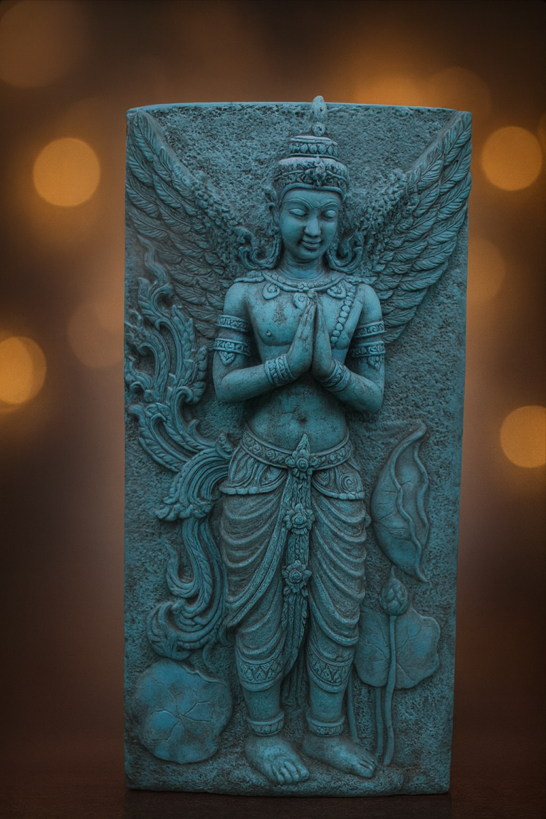 Celestial Apsara with Wings – Wall Bas-Relief