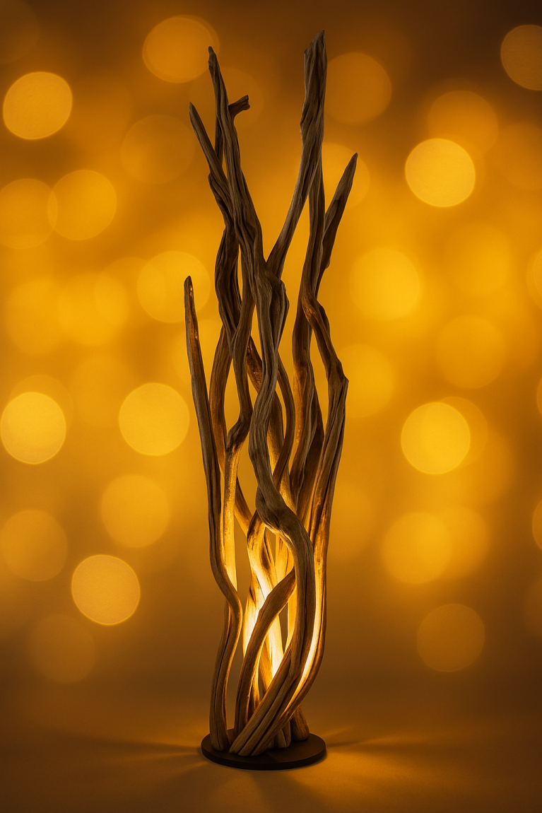 Light with mangrove wood