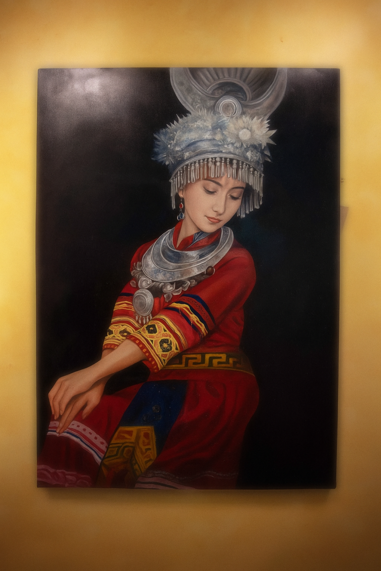 Silence du Mékong – Portrait en tenue traditionnelle Miao