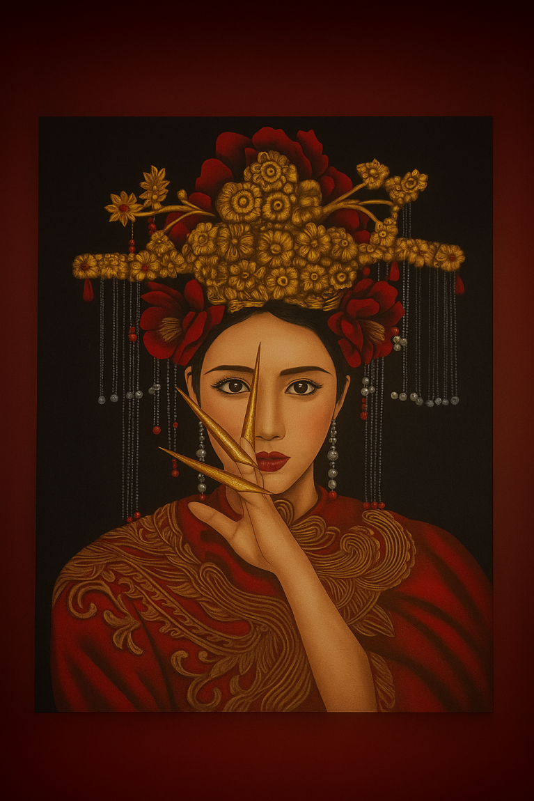 Empress of Silence – Portrait with Celestial Headdress