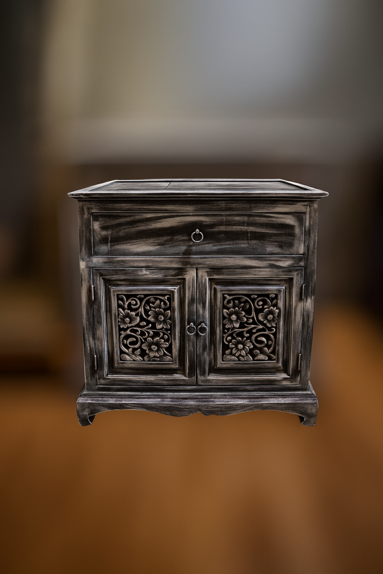 Handcrafted wooden cabinet