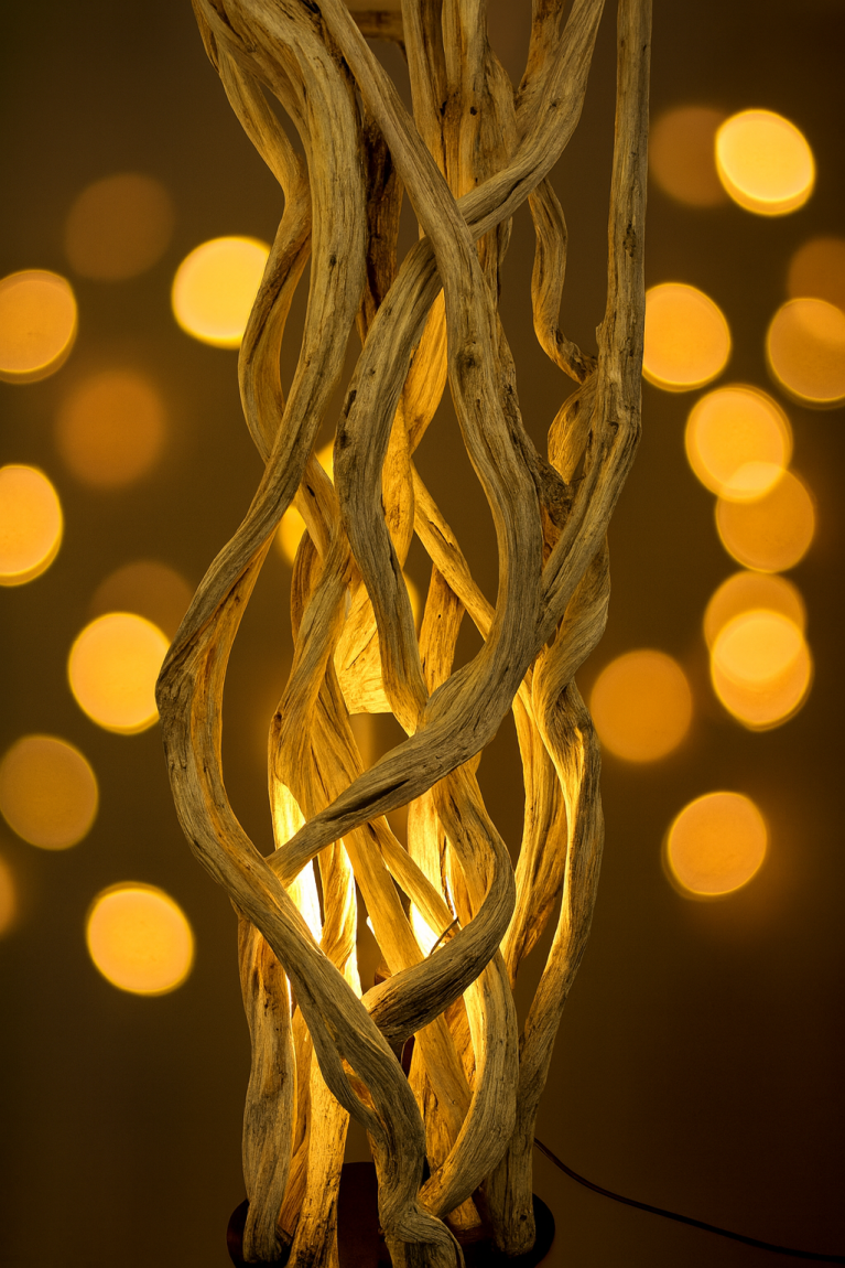 Light with mangrove wood